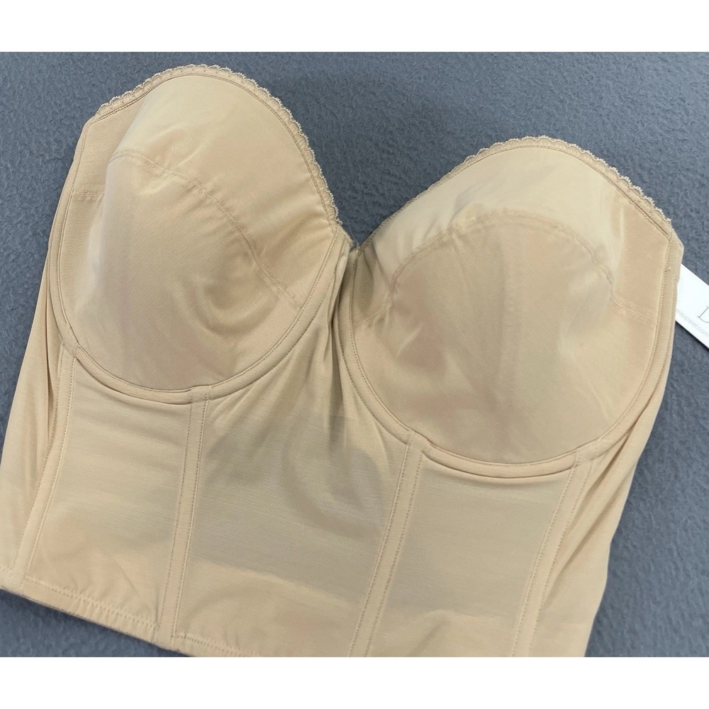 NWT Dominique Valerie Backless Strapless Bra 40F #6390 V-Wire Plunge Wedding